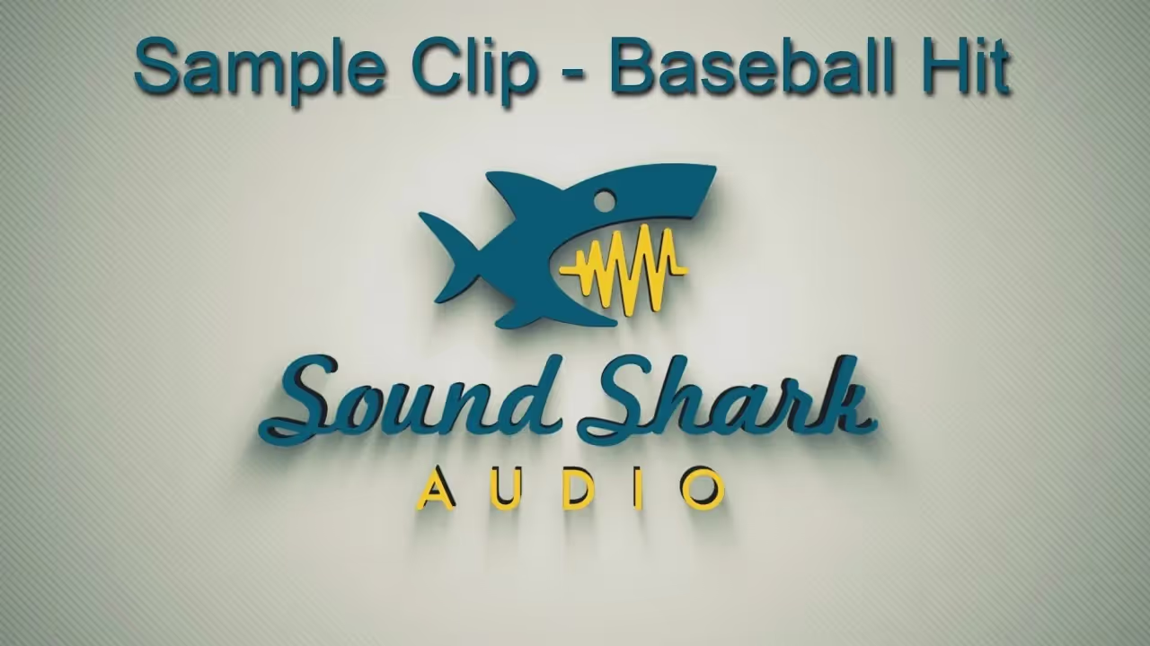 Thumbnail image for "Sound Shark Sample Clips - Baseball Hit" video